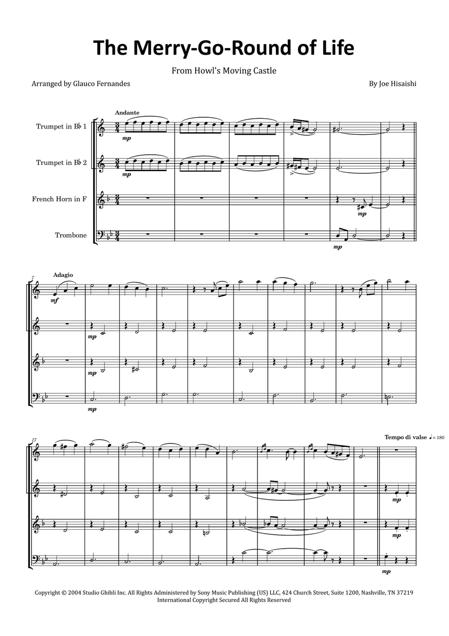 Howl's moving castle french horn on sale