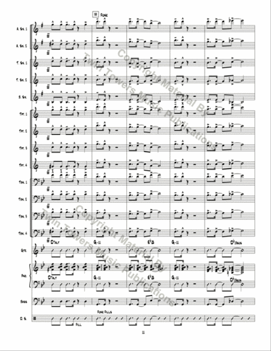 Boss of Funk Jazz Ensemble scores gallery preview page 12