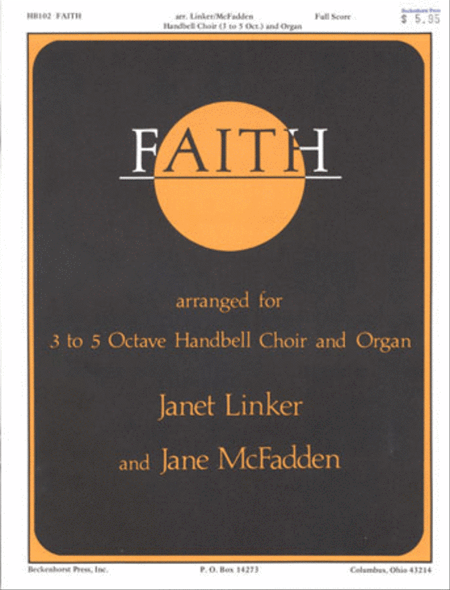 Faith - organ and handbell score Handbell Choir scores gallery preview page 1