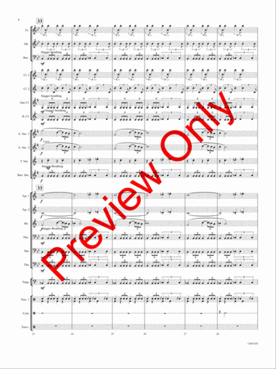 SPQR (Senatus Populusque Romanus ) Concert Band scores gallery preview page 9