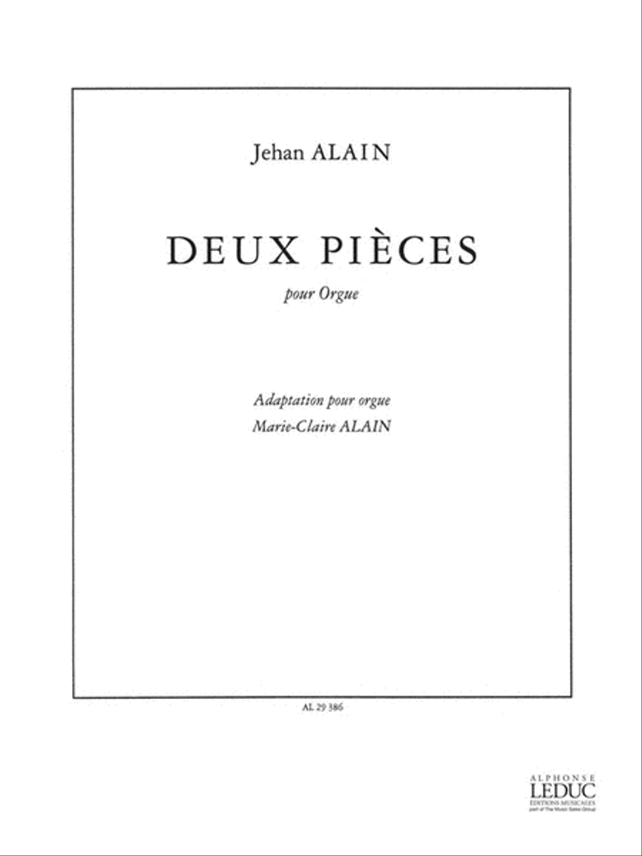 Book cover for 2 Pieces (organ)