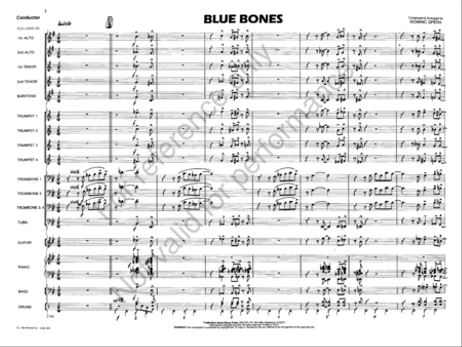 Blue Bones Blue Bones Jazz Ensemble scores gallery preview page 3