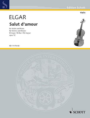 Book cover for Salut d'Amour in D Major, Op. 12, No. 3