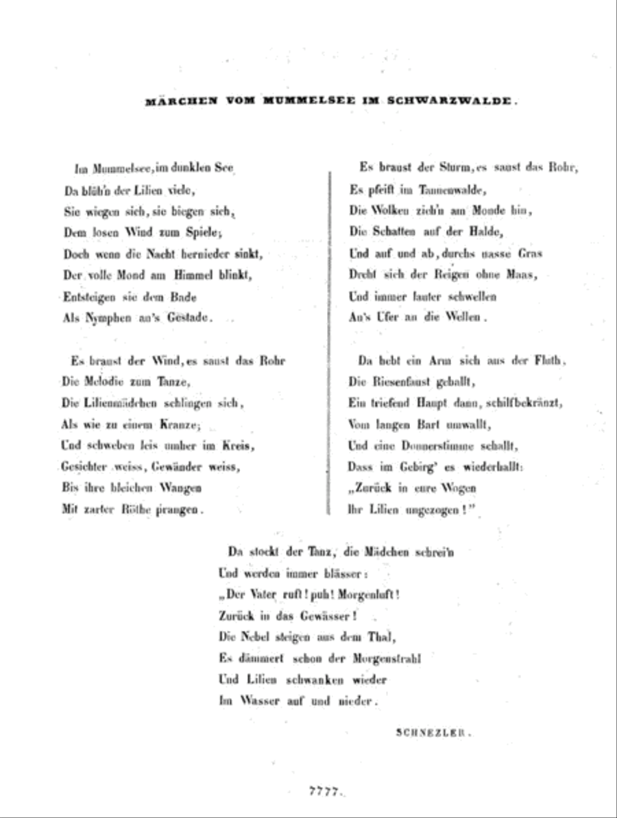 Traum am Bache Op. 71 (Illustrations of German Poetry No. 1) Harp scores gallery preview page 2