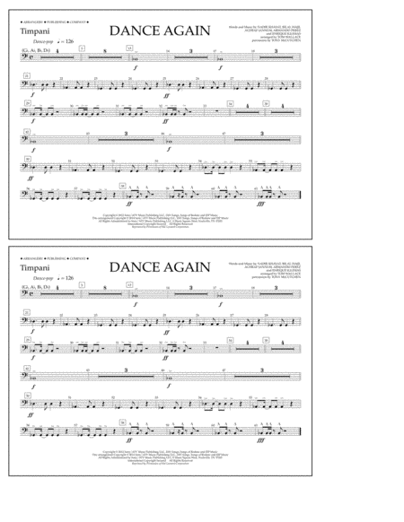 Dance Again - Timpani