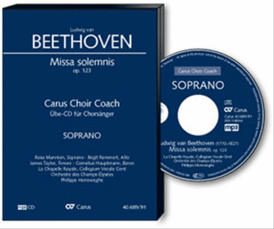 Missa solemnis. Carus Choir Coach - Soprano 4-Part scores gallery preview page 1