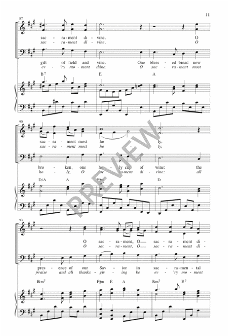 O Sacrament Most Holy O Sacrament Most Holy 4-Part scores gallery preview page 12