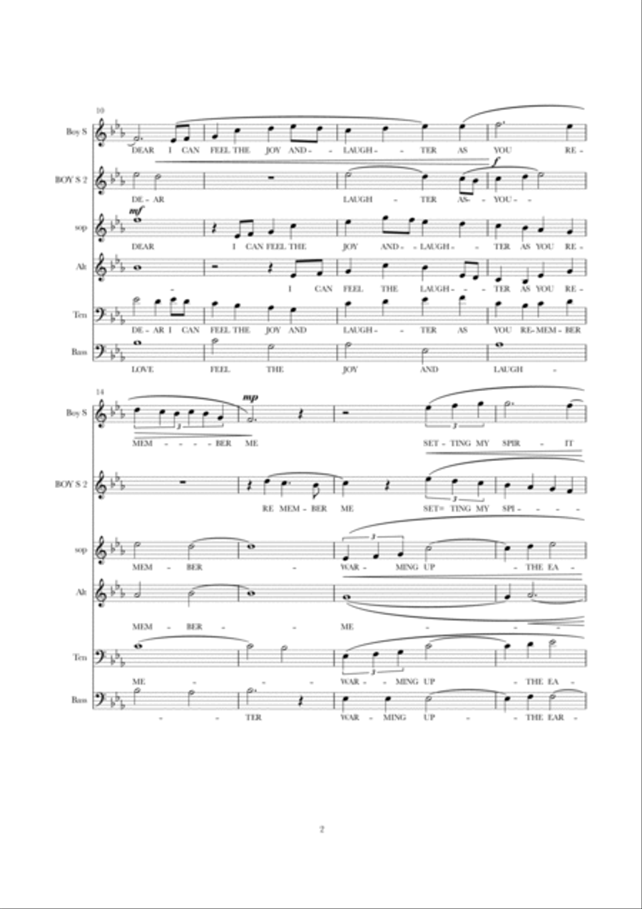 The Sunflower 4-Part scores gallery preview page 3