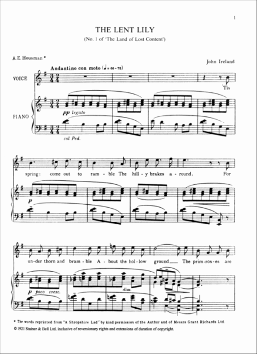 The Complete Works for Voice and Piano. Volume 1: High Voice High Voice scores gallery preview page 2