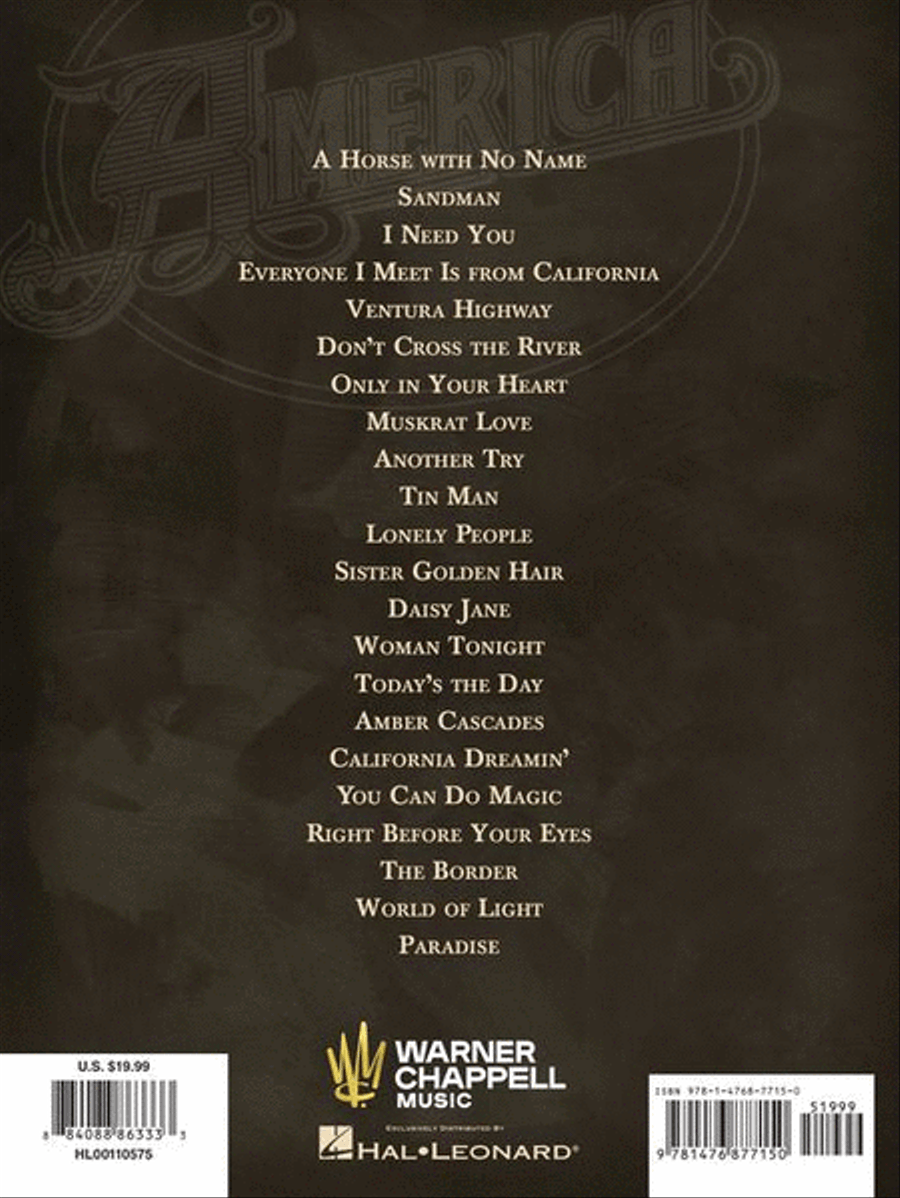 America – The Complete Greatest Hits Piano, Vocal, Guitar scores gallery preview page 9