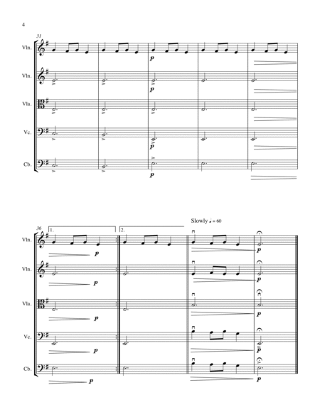 UKRAINIAN BELL CAROL (Carol of the Bells) String Orchestra, Easy/Beginner image number null