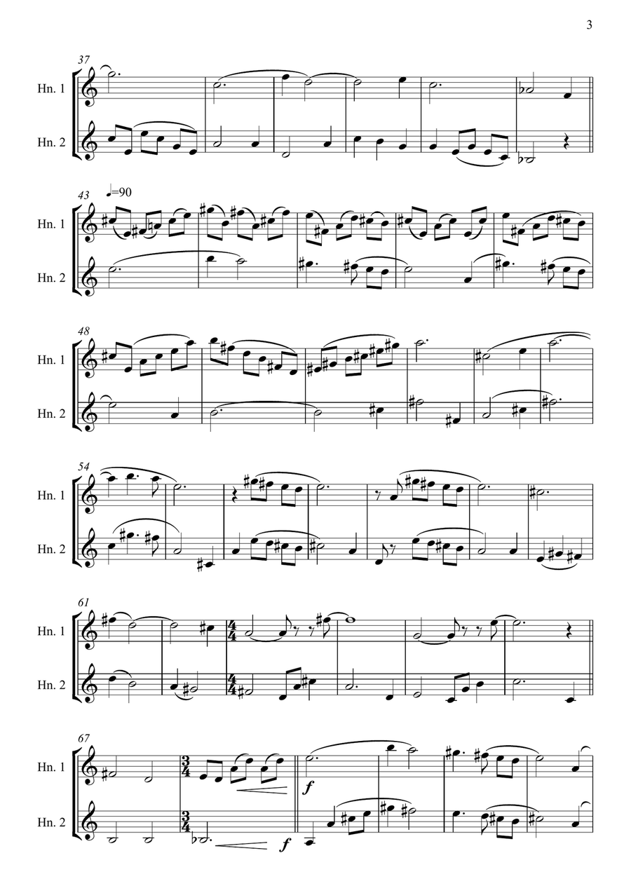 Breakfast At Tiffany's Brass Duet scores gallery preview page 3