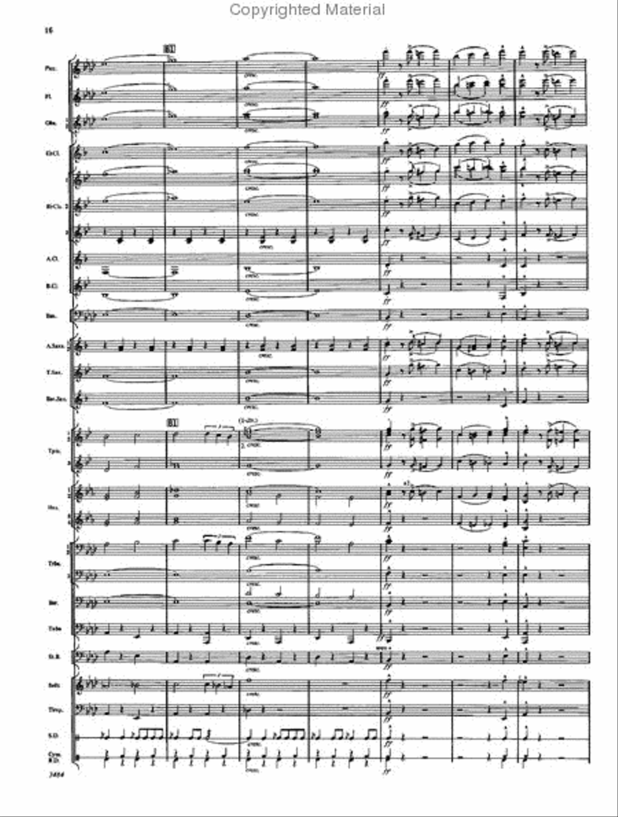 The Americans The Americans Concert Band scores gallery preview page 15