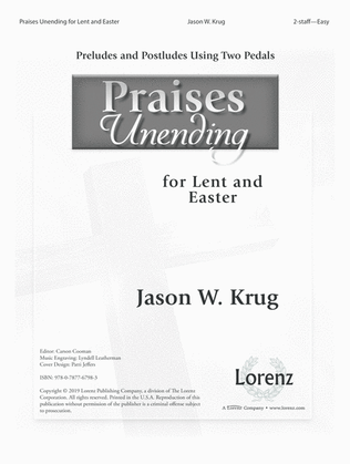 Book cover for Praises Unending for Lent and Easter