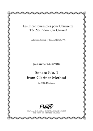 Book cover for Sonata No. 1 form Clarinet Method