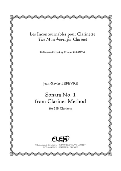 Sonata No. 1 form Clarinet Method image number null