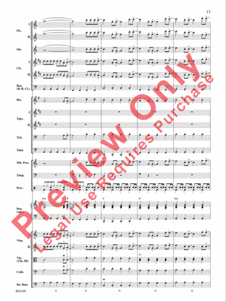 Last Friday Night (T.G.I.F.) / Edge of Glory Full Orchestra scores gallery preview page 14