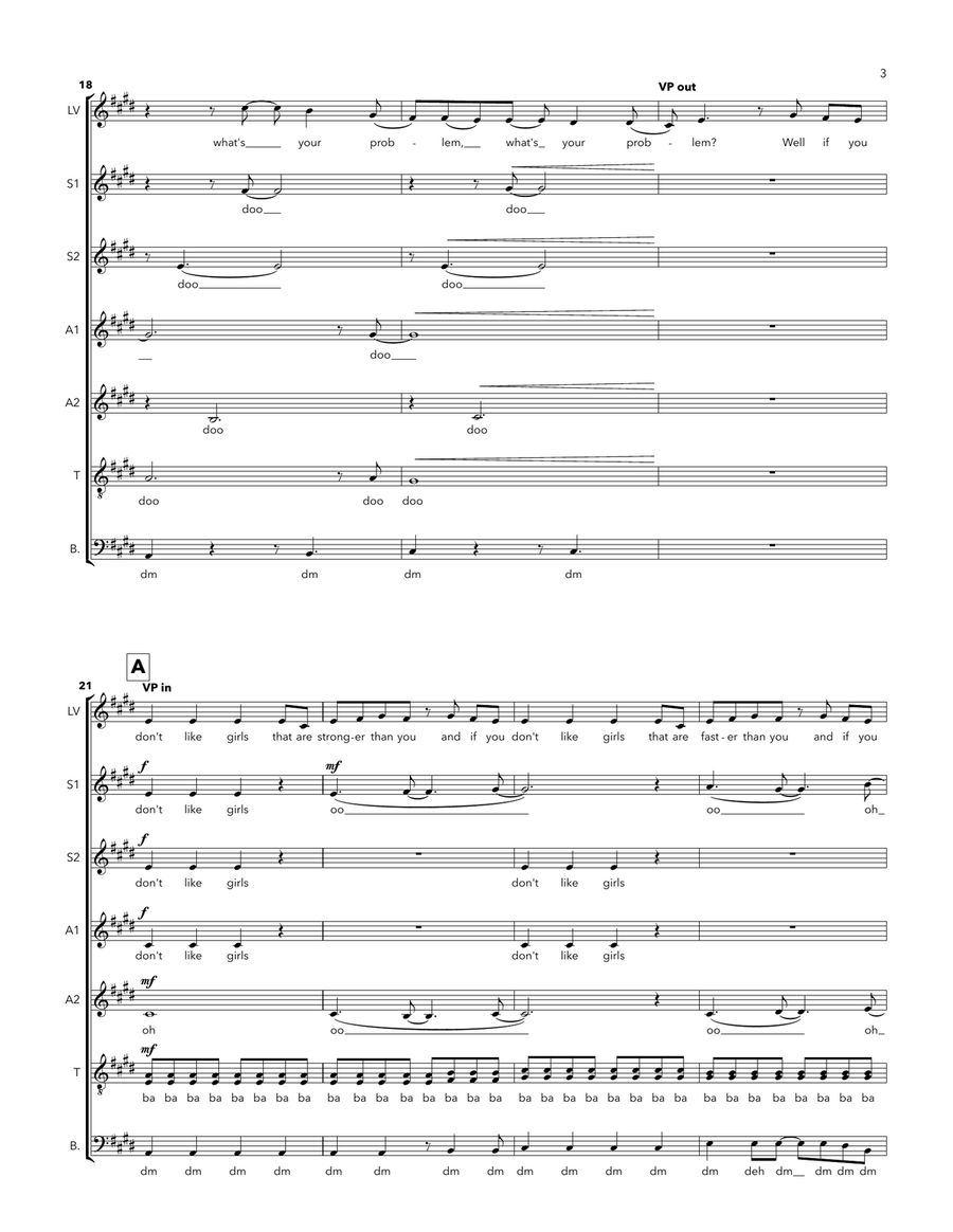 Might Not Like Me A Cappella scores gallery preview page 3