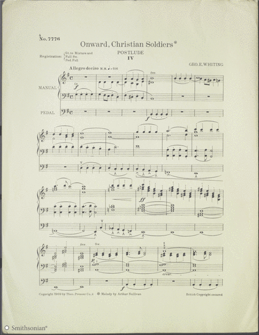 Onward Christian Soldiers Organ Solo scores gallery preview page 2