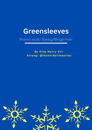 Book cover for Greensleeves - Piano Solo