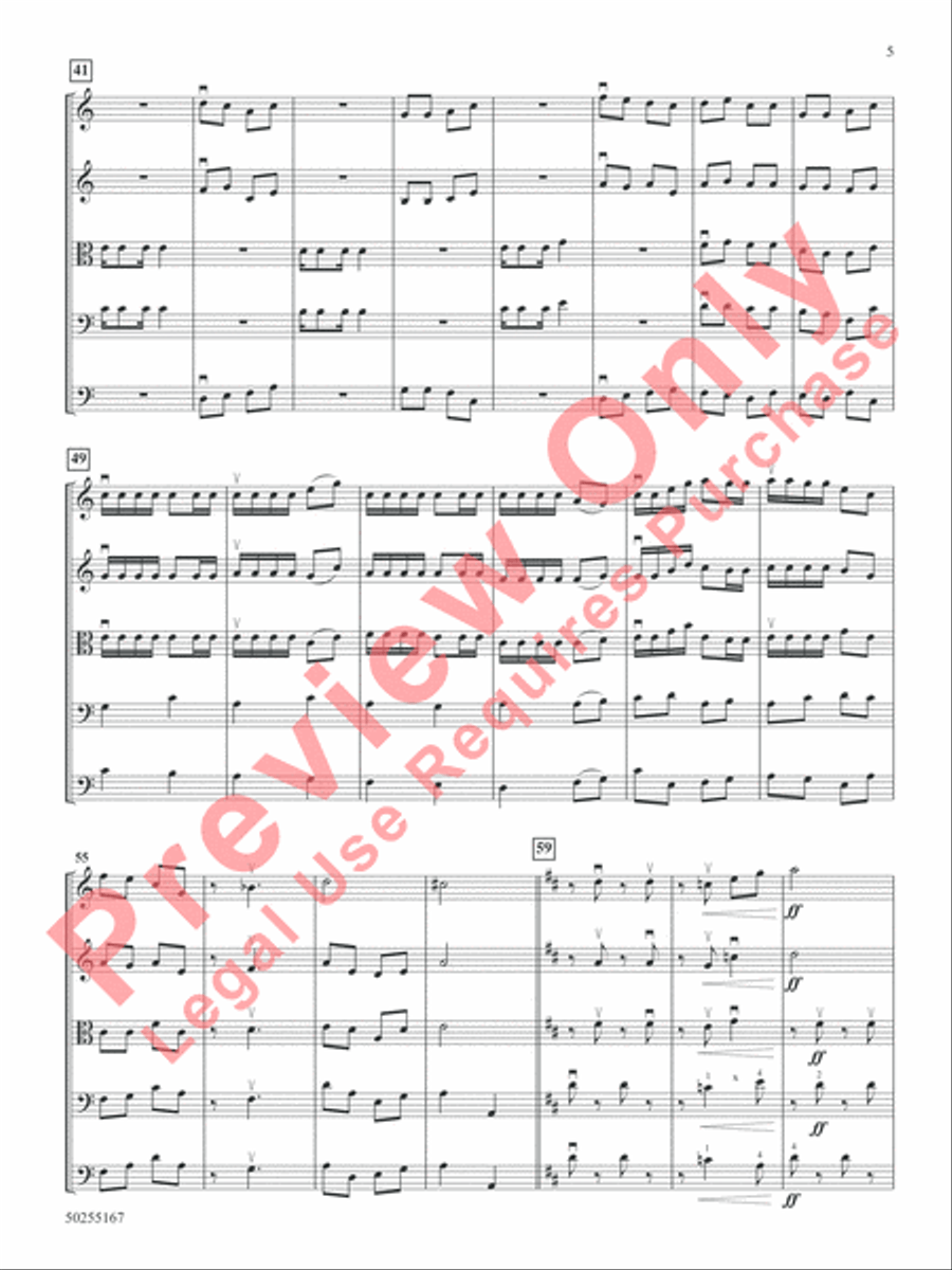 Ole Dan Tucker String Orchestra scores gallery preview page 6