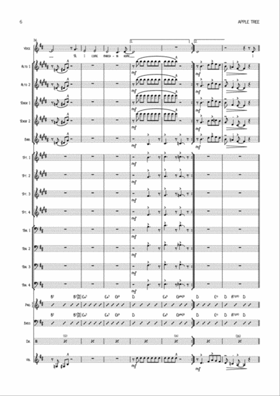 Don't Sit Under The Apple Tree (with Anyone Else But Me) Saxophone scores gallery preview page 6