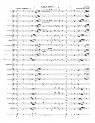 Hailstorm (Solo Cornet and Concert Band): Score