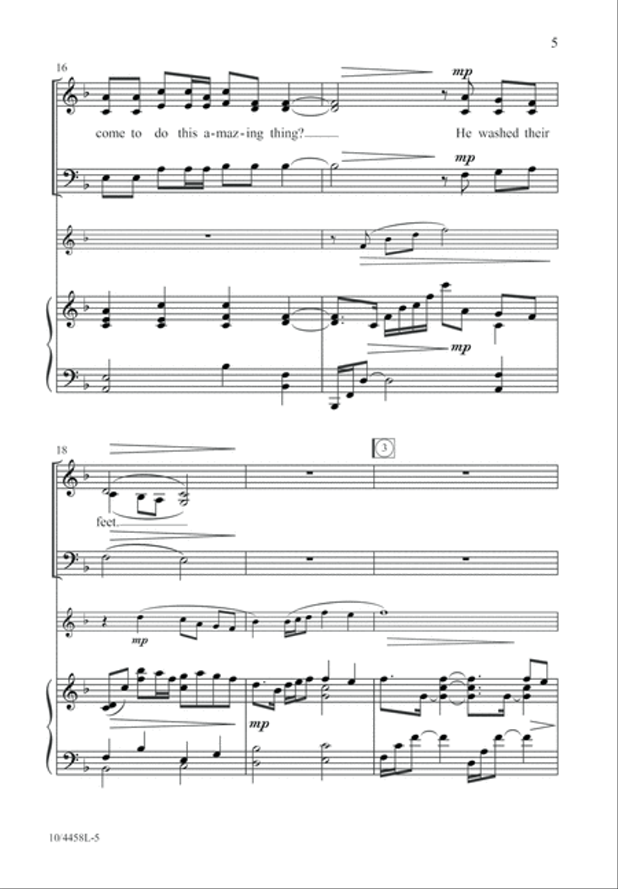 Wash Their Feet 3-Part scores gallery preview page 6