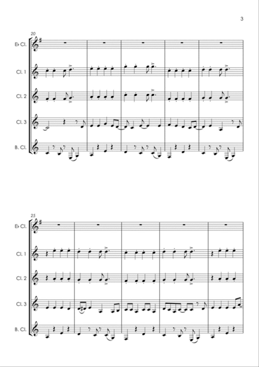 The Lovecats The Lovecats Clarinet Quintet scores gallery preview page 5