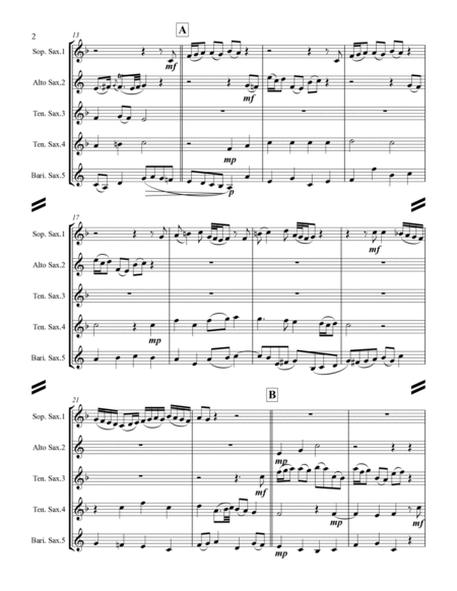 Wachet Auf - "Sleepers Wake" (for Saxophone Quintet SATTB) image number null