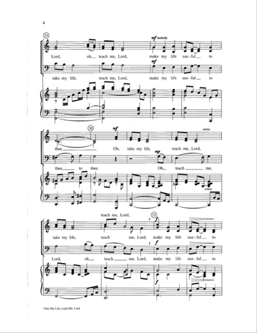 Take My Life, Lead Me, Lord 3-Part scores gallery preview page 4