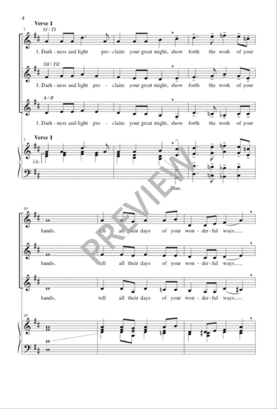 O Let All That Has Life SSA scores gallery preview page 5