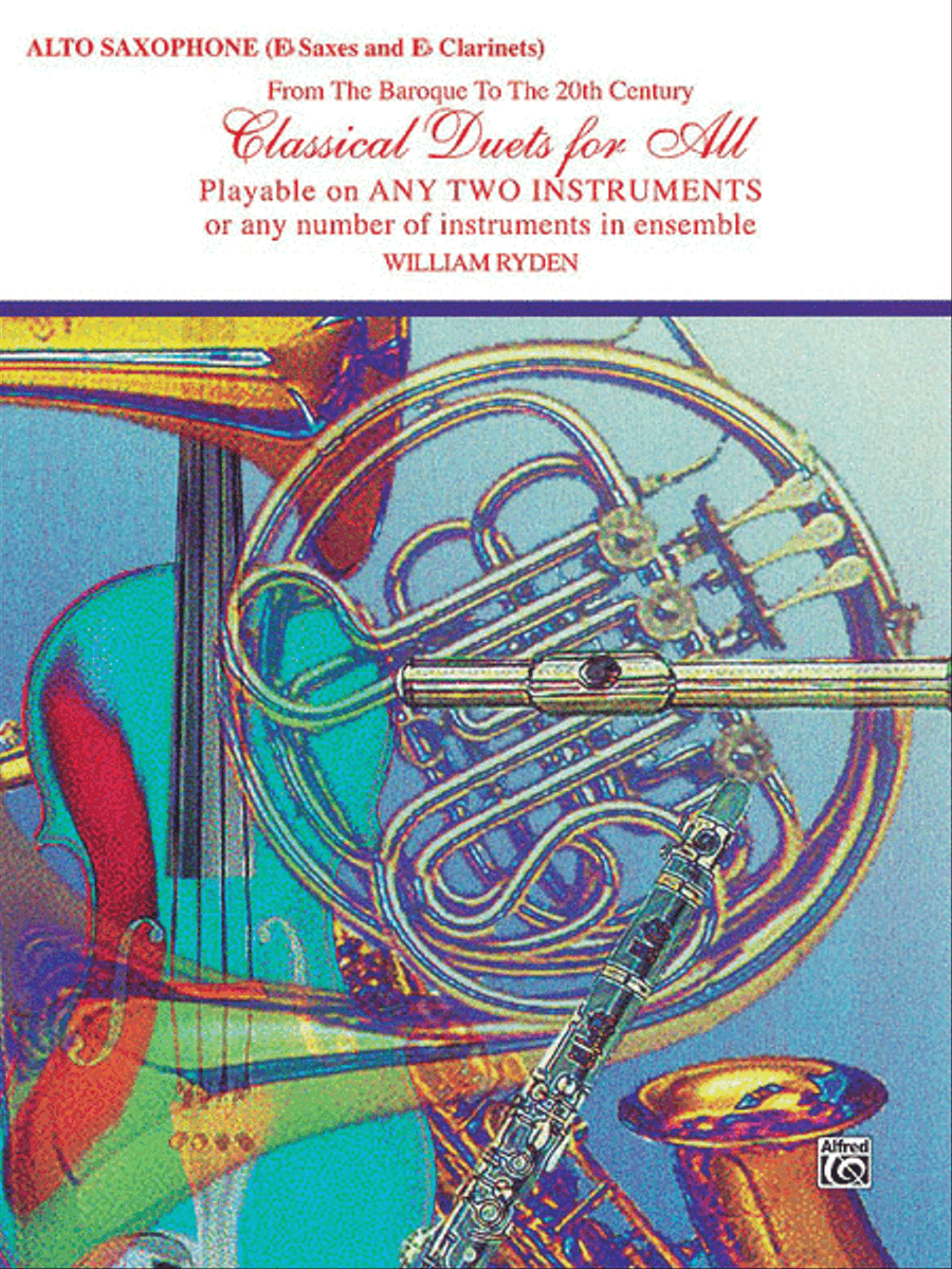 Classical Duets For All (Alto Saxophone, Eb Saxes & Eb Clarinet) by William Ryden Woodwind Duet - Sheet Music