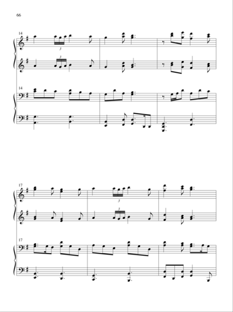 The Glories of My God and King Piano Duet scores gallery preview page 37