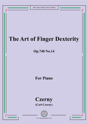 Czerny-The Art of Finger Dexterity,Op.740 No.14,for Piano