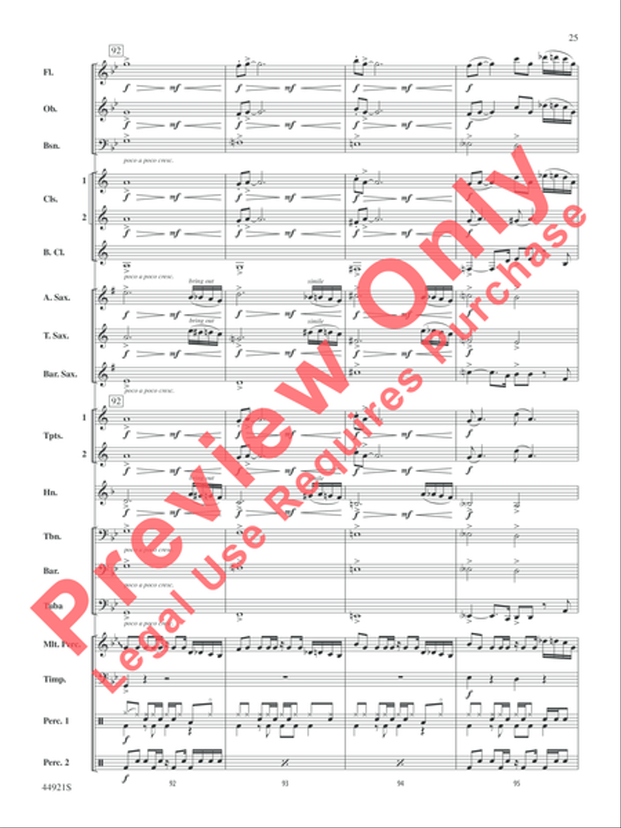 The Man from U.N.C.L.E. (from the Original Motion Picture Soundtrack) Concert Band scores gallery preview page 26