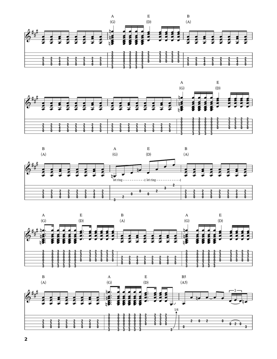Jet Airliner Jet Airliner Acoustic Guitar scores gallery preview page 2
