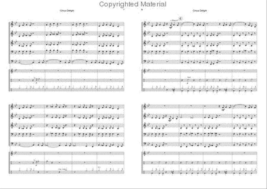 Circus Delight Circus Delight Brass Band scores gallery preview page 4