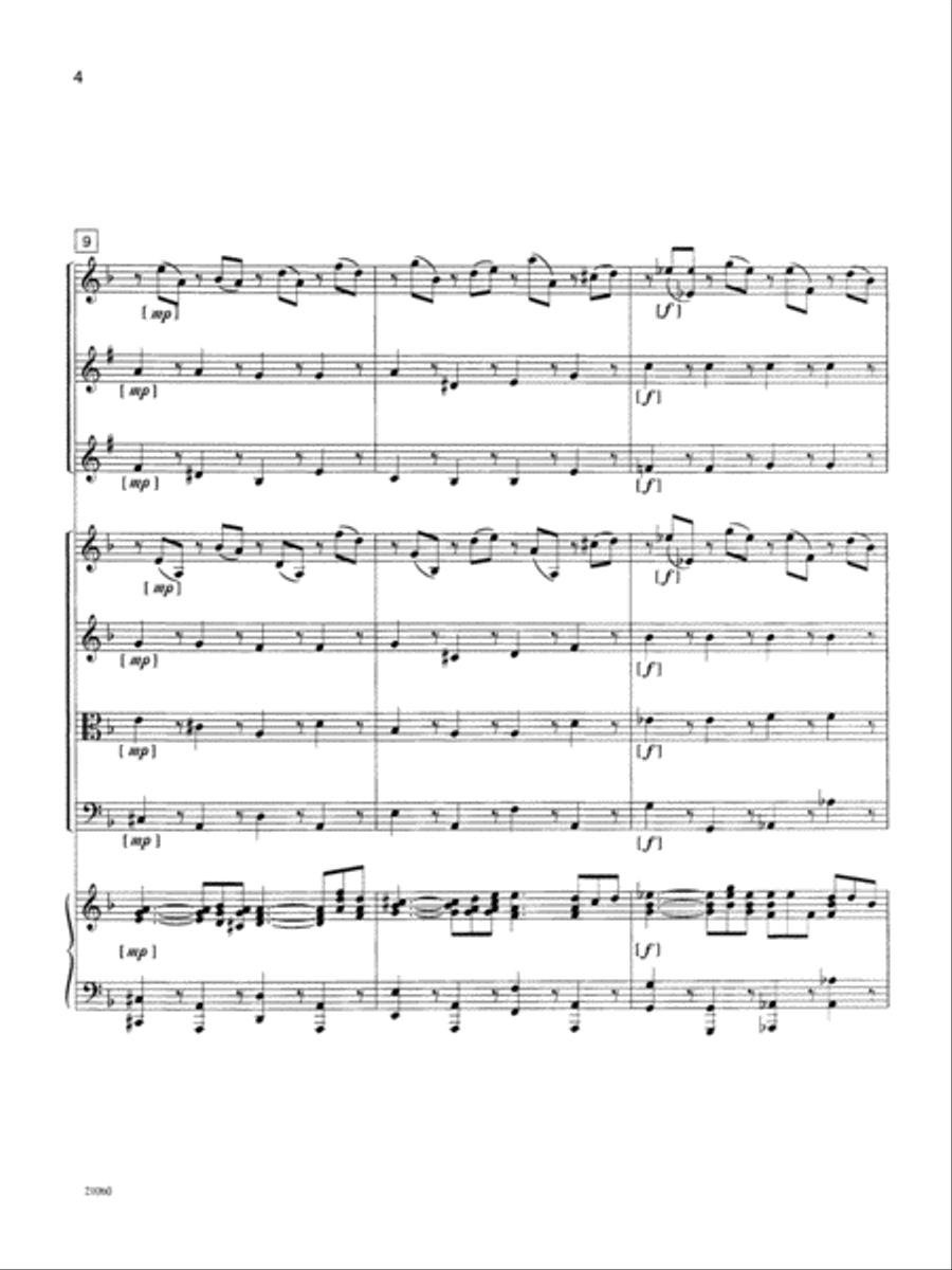 Lacrimosa (from Requiem): Score Choir scores gallery preview page 4