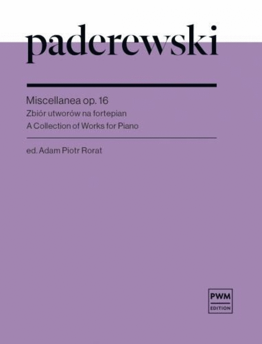 Miscellanea Op. 16 Piano Solo scores gallery preview page 1