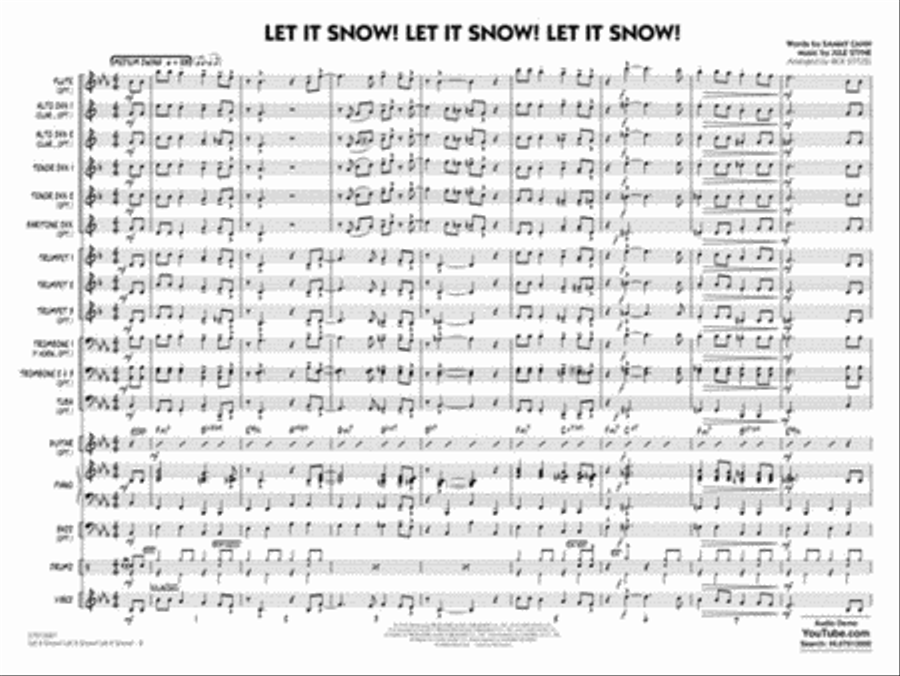 Let It Snow! Let It Snow! Let It Snow! Jazz Ensemble scores gallery preview page 3