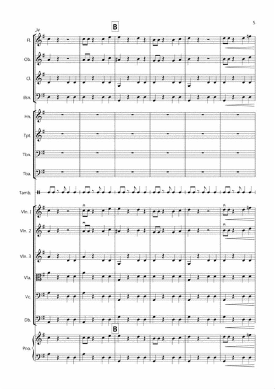 Little Tango for Beginning School Orchestra Little Tango for Beginning School Orchestra Full Orchestra scores gallery preview page 5