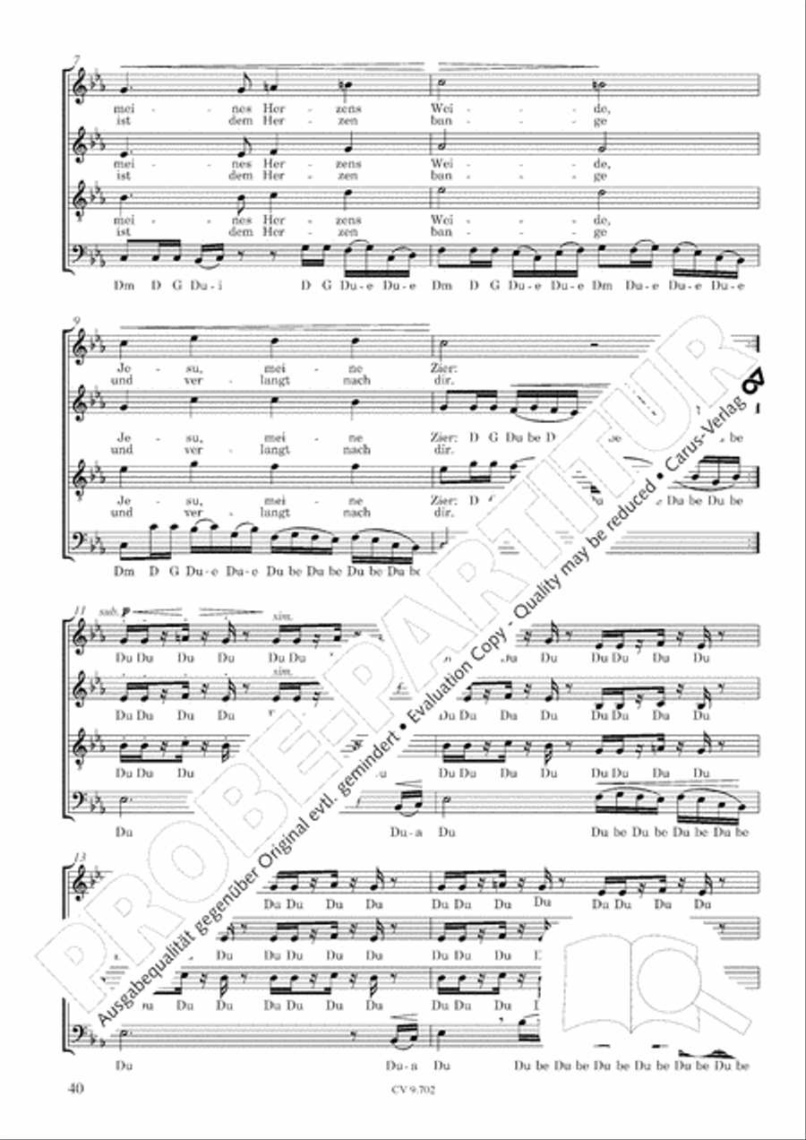 Jazz-Chorbuch: Jesu meine Freude