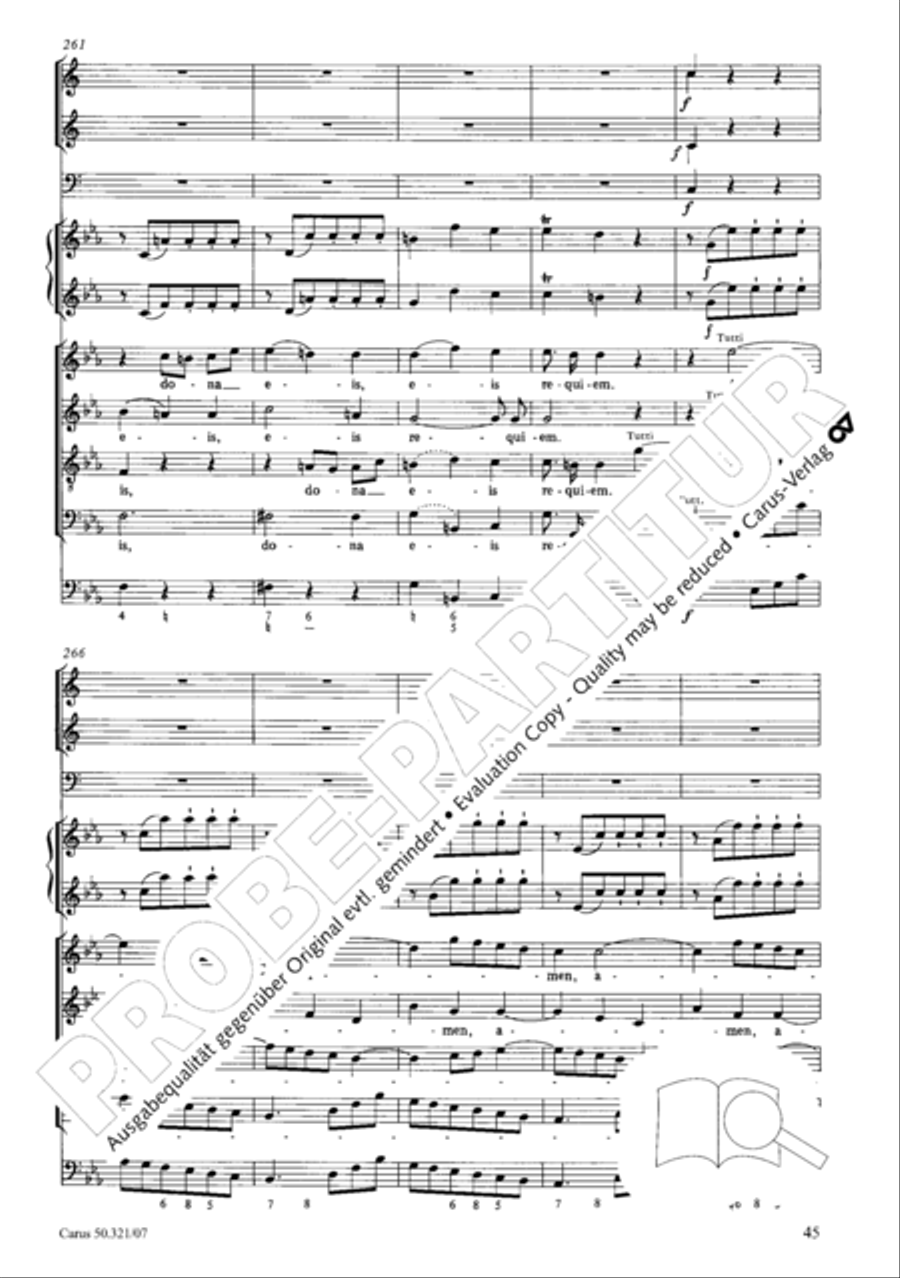 Requiem in C minor Requiem in C minor 4-Part scores gallery preview page 52