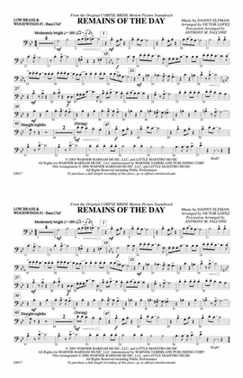 Remains of the Day (from Corpse Bride): Low Brass & Woodwinds #1 - Bass Clef