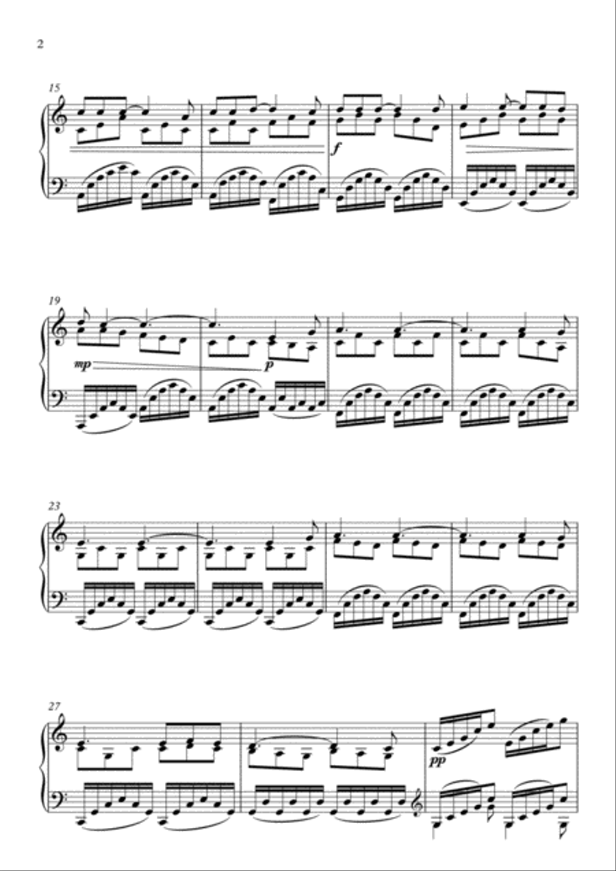 Hallelujah Hallelujah Piano Solo scores gallery preview page 3