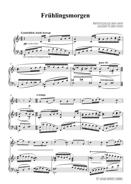 Mahler-Frühlingsmorgen, for Violin and Piano image number null