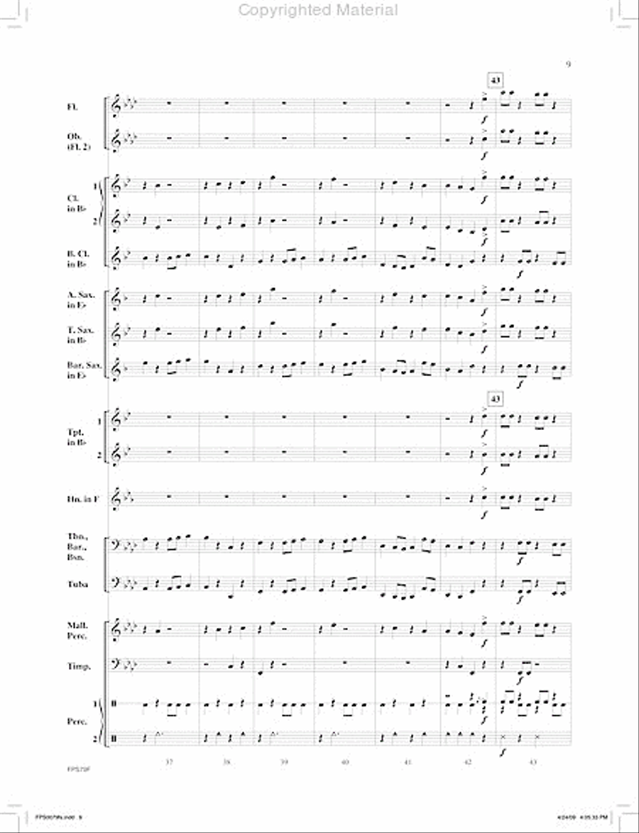 Phantom Echo Concert Band scores gallery preview page 10