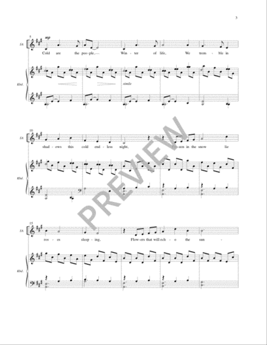 Night of Silence - Full Score and Parts Clarinet scores gallery preview page 4