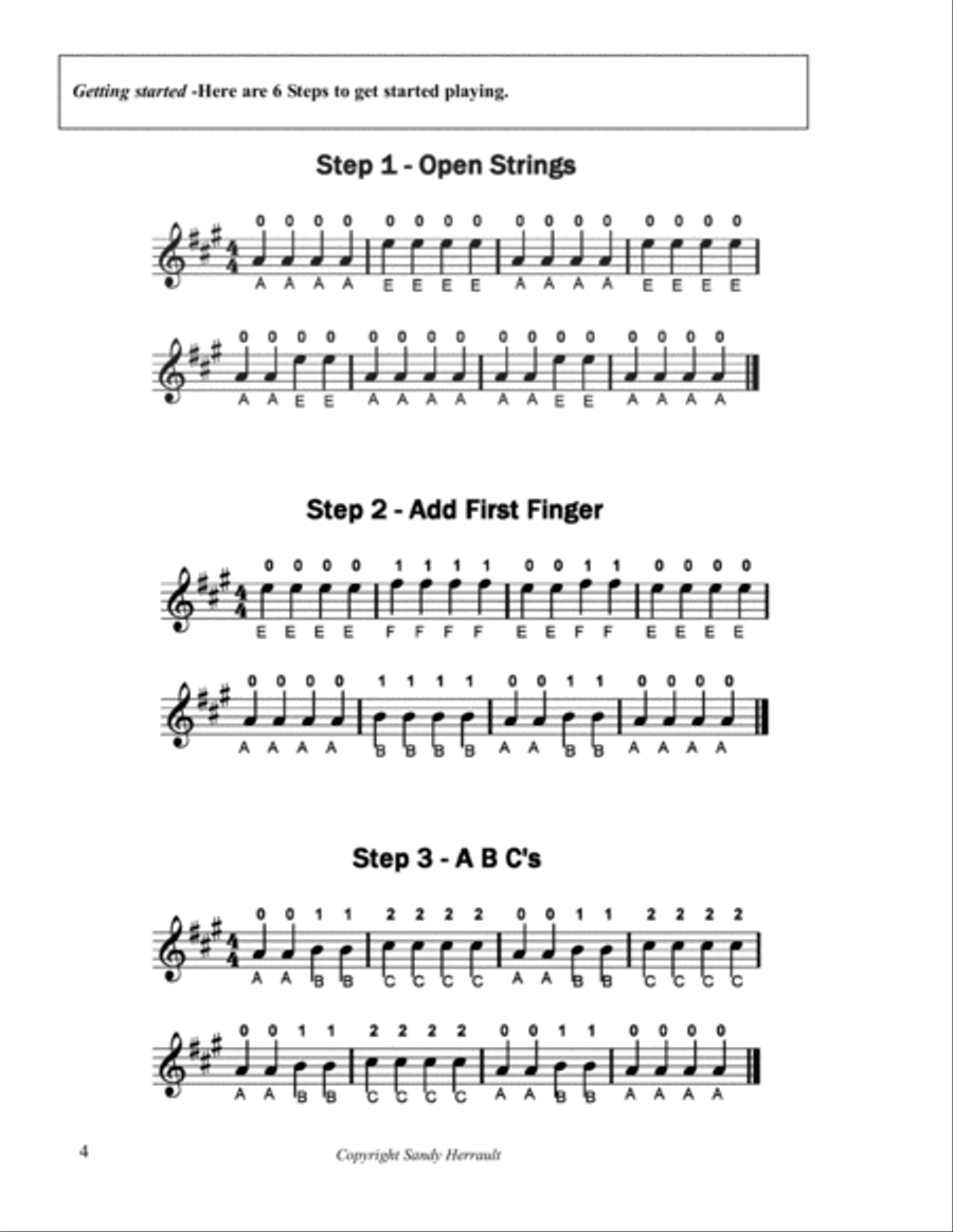 Smart Violin Method Book One Violin Solo scores gallery preview page 5
